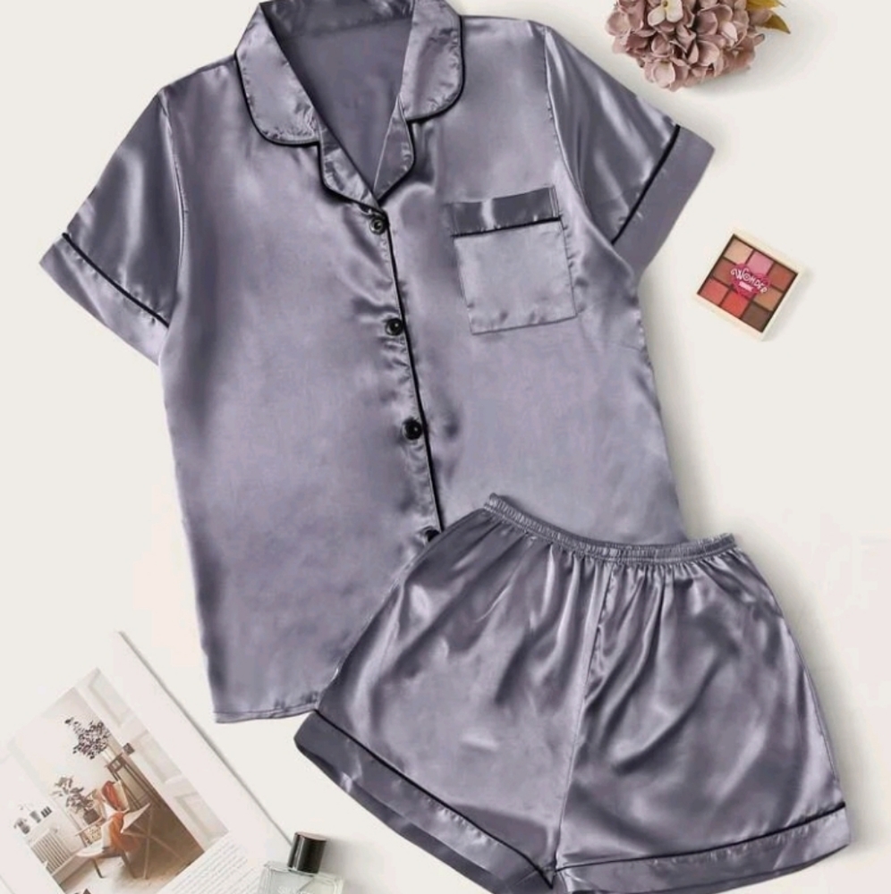 silky pajama set